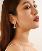 Charger l'image dans la galerie, Blossom bijoux - Boucles d’oreilles dormeuse strass trio ovale – 26PEBOL011

