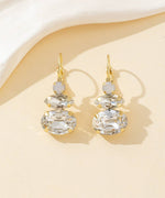 Charger l'image dans la galerie, Blossom bijoux - Boucles d’oreilles dormeuse strass trio ovale – 26PEBOL011

