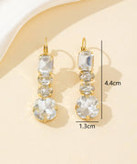 Charger l'image dans la galerie, Blossom bijoux - Boucles d’oreilles pendantes en verre facetté – 26PEBOL003
