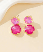 Charger l'image dans la galerie, Blossom bijoux - Boucles d’oreilles clou double cristal facetté - 26PEBOL002
