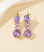 Charger l'image dans la galerie, Blossom bijoux - Boucles d’oreilles pendantes en verre facetté – 26PEBOL003
