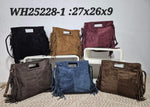 Charger l'image dans la galerie, MIA LAROUGE - SAC À MAIN AVEC BANDOULIÈRE, SUÉDINE.
