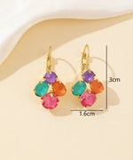 Charger l'image dans la galerie, Blossom bijoux - Boucles d’oreilles dormeuse strass graphique – 26PEBOL013
