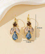 Charger l'image dans la galerie, Blossom bijoux - Boucles d’oreilles dormeuse strass cascade – 26PEBOL012
