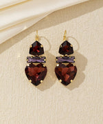 Charger l'image dans la galerie, Blossom bijoux - Boucles d’oreilles cœur cristal pendantes – 26AHBOL027

