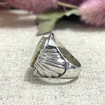 Charger l&#39;image dans la galerie, Bague Argent Coquille Nacre - JALAN
