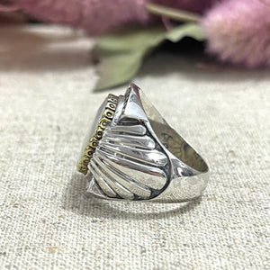 Bague Argent Coquille Nacre - JALAN